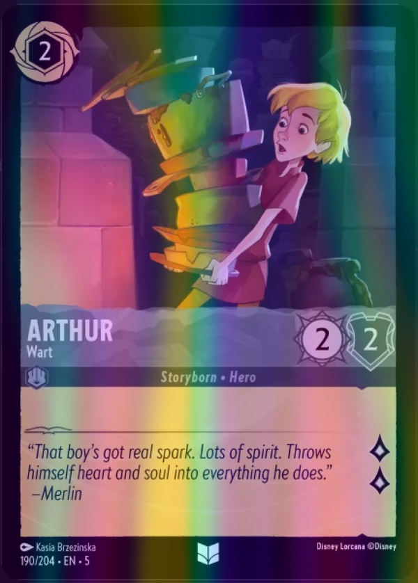 Arthur - Wart (Shimmering Skies 190/204) Uncommon - Near Mint Cold Foil