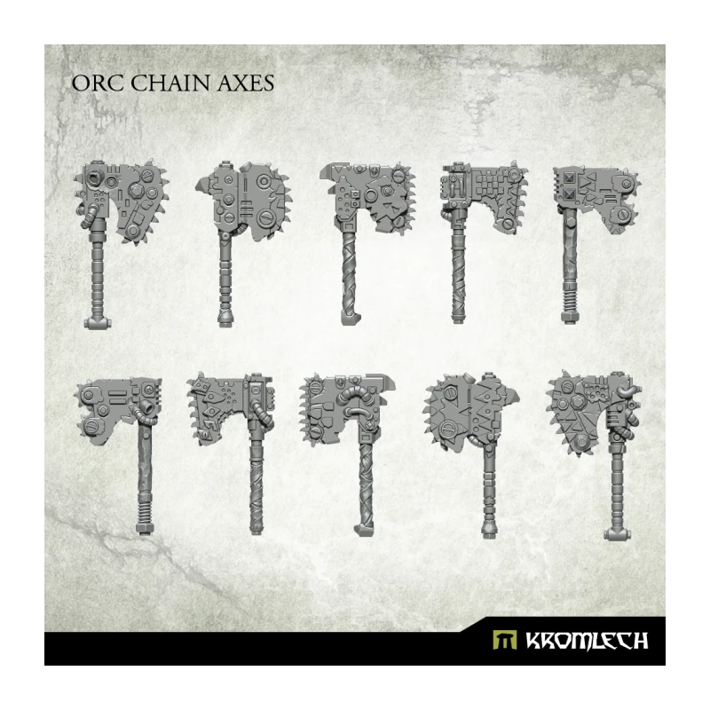 Kromlech KRCB214: Orc Chain Axes (10)