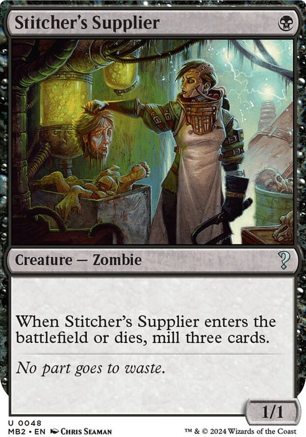 Stitcher's Supplier [#0048 White-Border] (MB2-U)