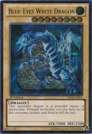 Blue-Eyes White Dragon (YSKR-EN001) Ultimate Rare 1st Edition