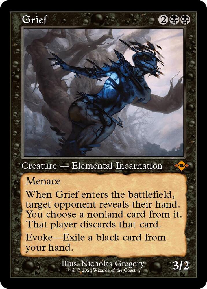 Grief [#0007 Retro Frame] (MH2-R-FOIL) Damaged