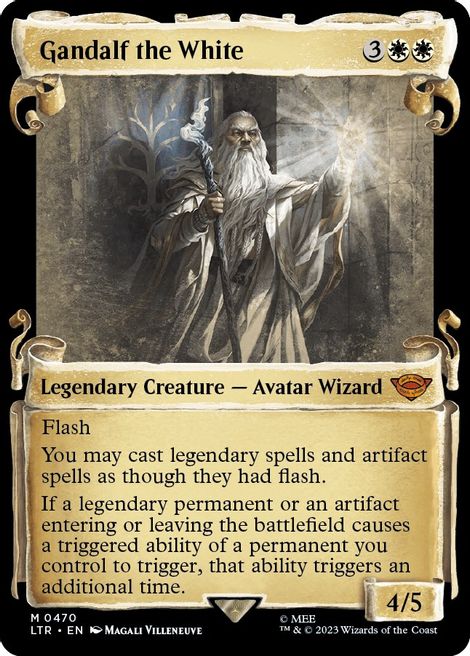 Gandalf the White [#0470 Showcase Scrolls] (LTR-M-FOIL)