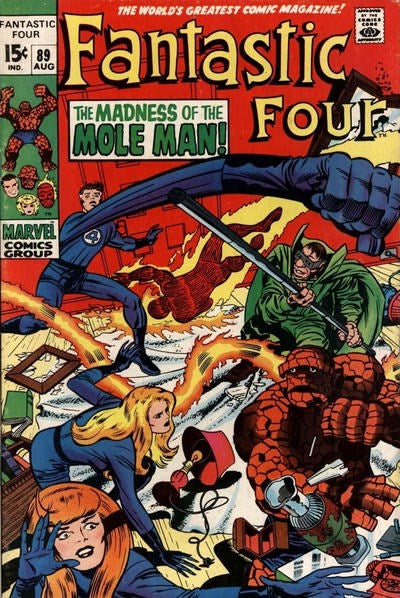 Fantastic Four (1961 Series) #89 (4.0) Mole Man, 1st Slave-Master Skrull Appearance