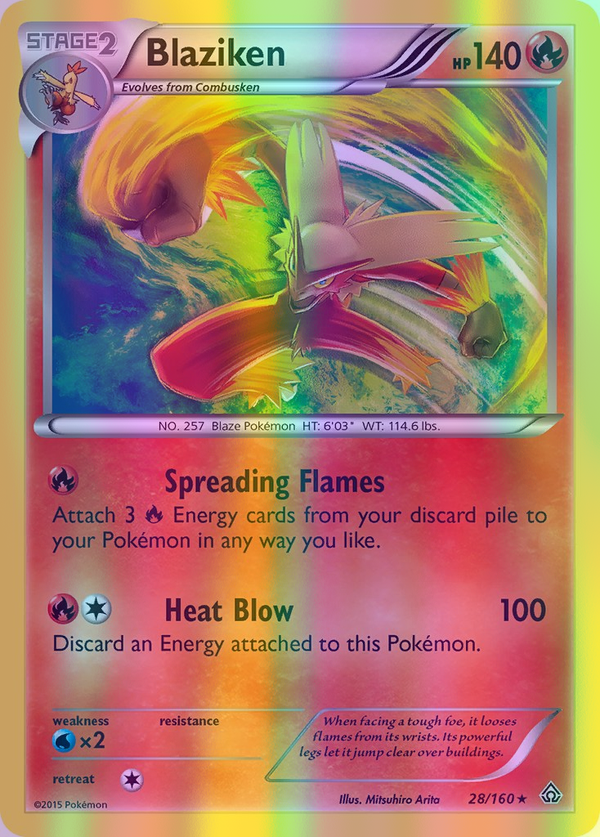 Blaziken - 028/160 (PRC) Holo Rare - Near Mint Reverse Holofoil