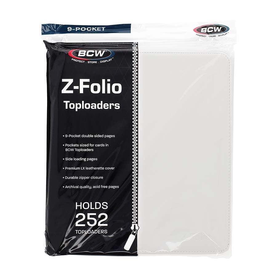 BCW: Z-Folio LX 9 Pocket Toploader Binder - White