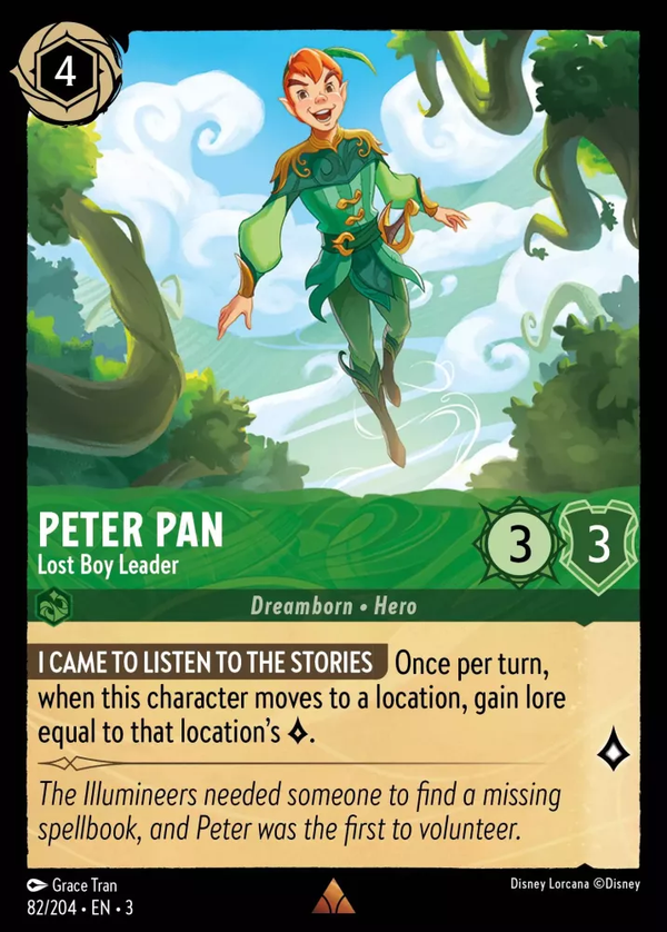 Peter Pan - Lost Boy Leader (Into the Inklands 082/204) Rare - Near Mint