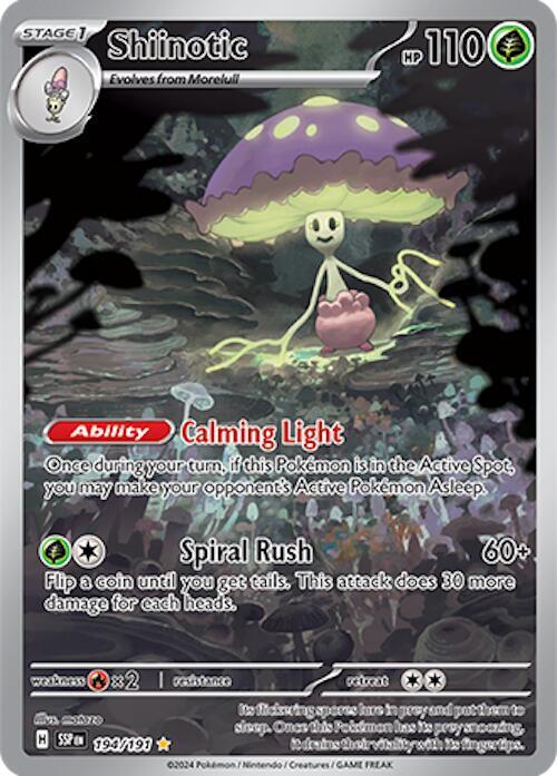 Shiinotic - 194/191 (SSP) Illustration Rare - Light Play Holofoil