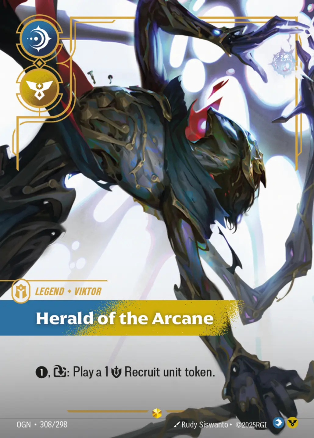 Viktor - Herald of the Arcane (Overnumbered) - 308/298 (OGN) Showcase