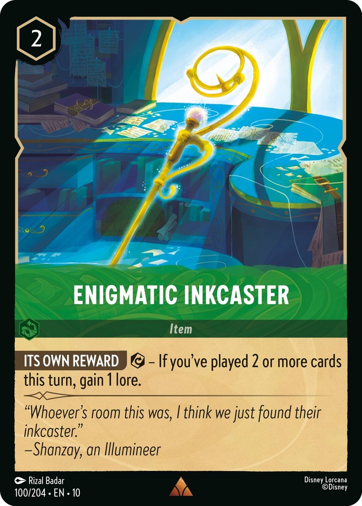 Enigmatic Inkcaster (100/204 - Whispers in the Well) Rare
