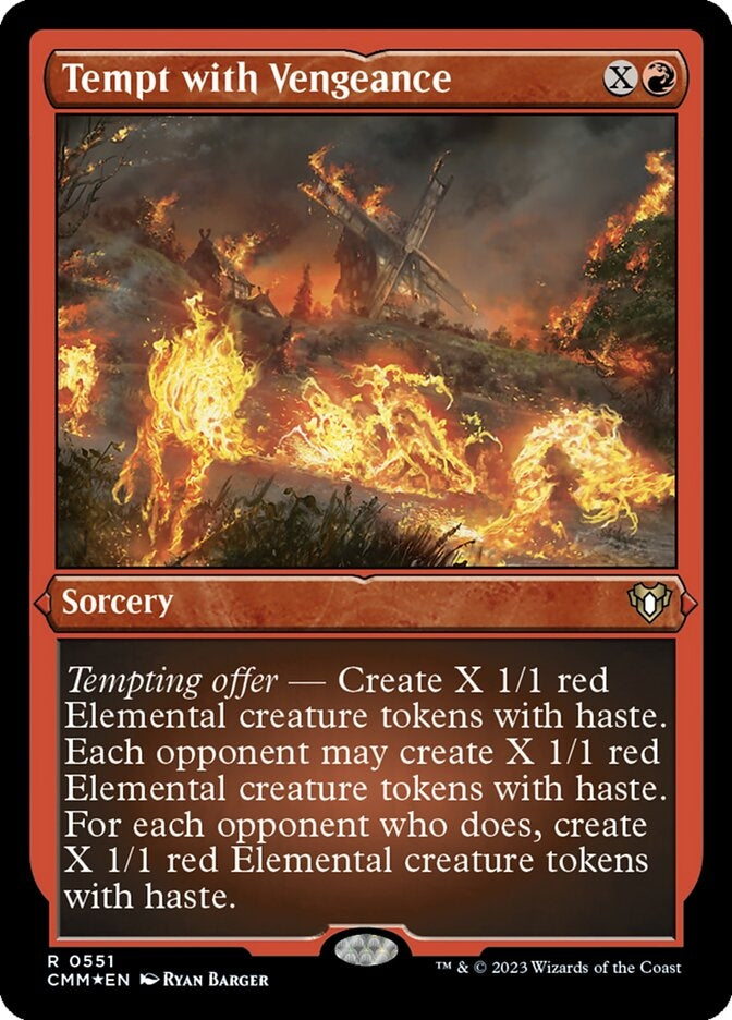 Tempt with Vengeance [#0551 Etched Foil] (CMM-R)