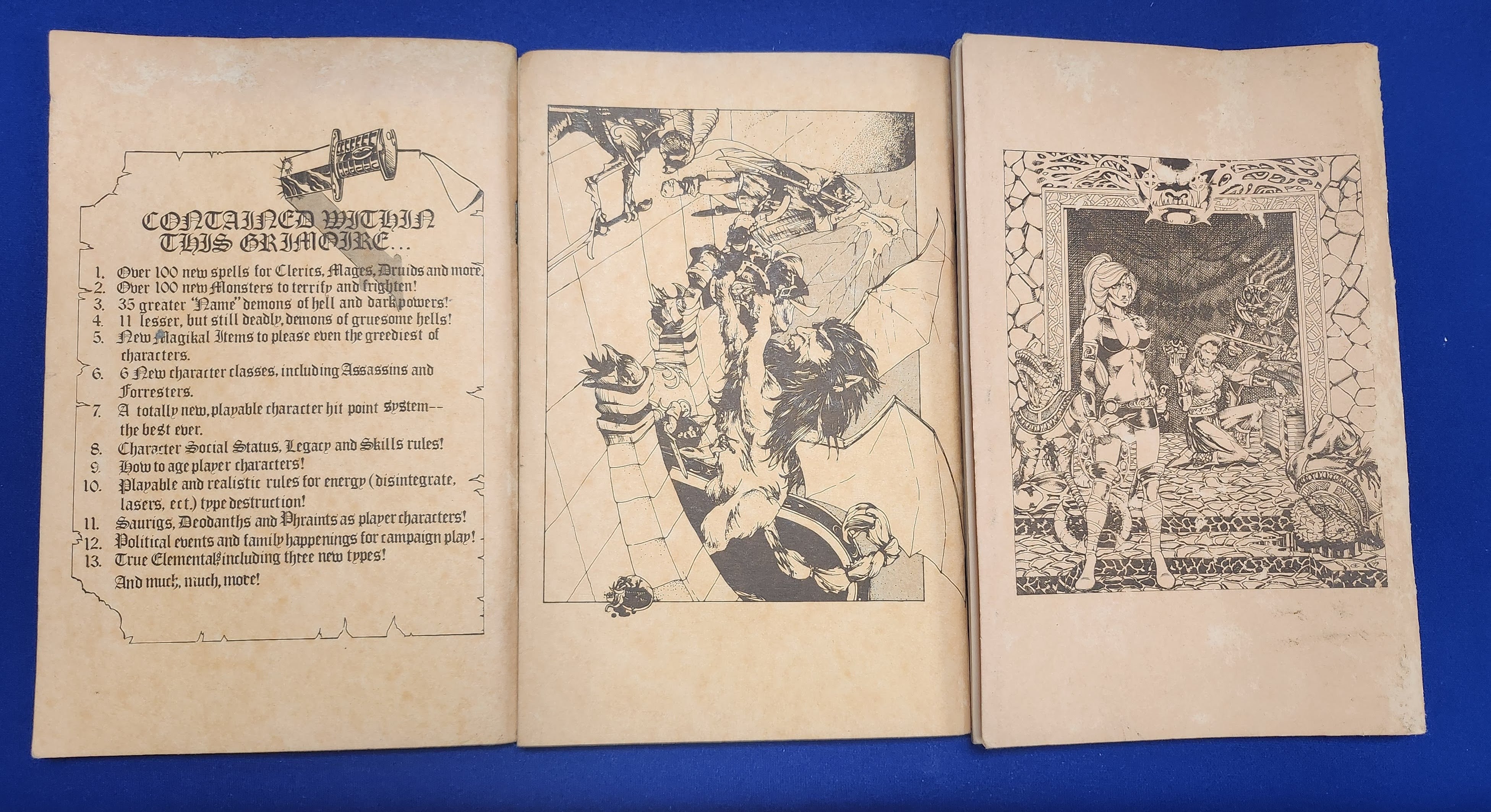 D&D Supplement (1977) David Hargrave's The Arduin Grimoire Lot (Vol. 1-3) (USED)
