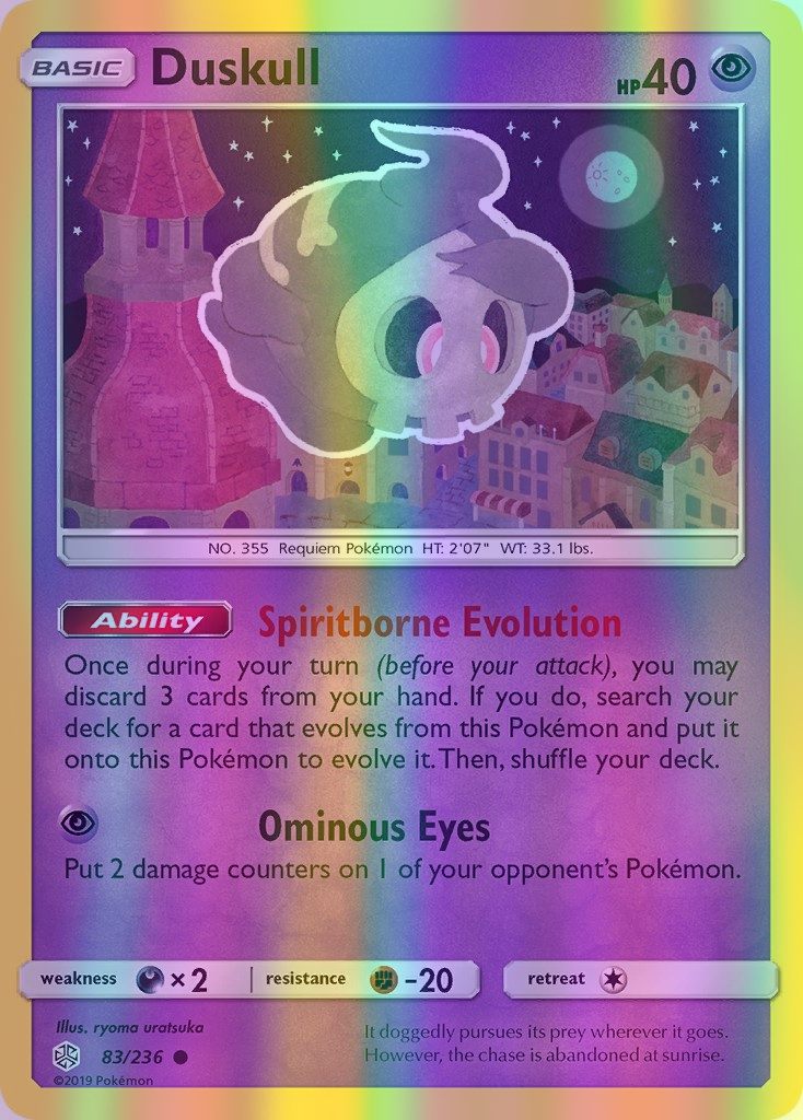 Duskull - 083/236 (CEC) Common - Near Mint Reverse Holofoil