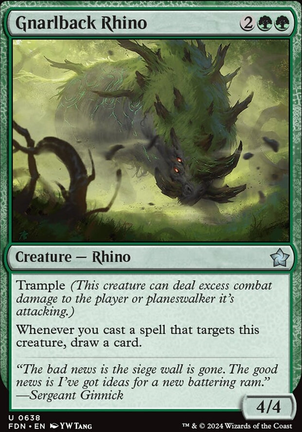 Gnarlback Rhino [#0638 Starter Collection] (FDN-U)