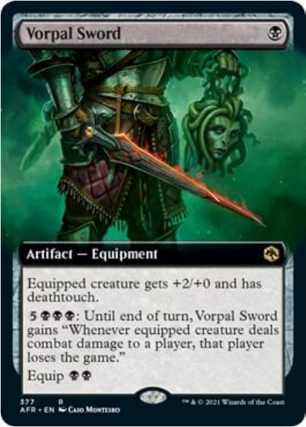 Vorpal Sword [#377 Extended Art] (AFR-R-FOIL)