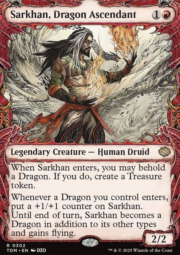 Sarkhan, Dragon Ascendant [ #0302 Draconic Showcase ] (TDM-R)