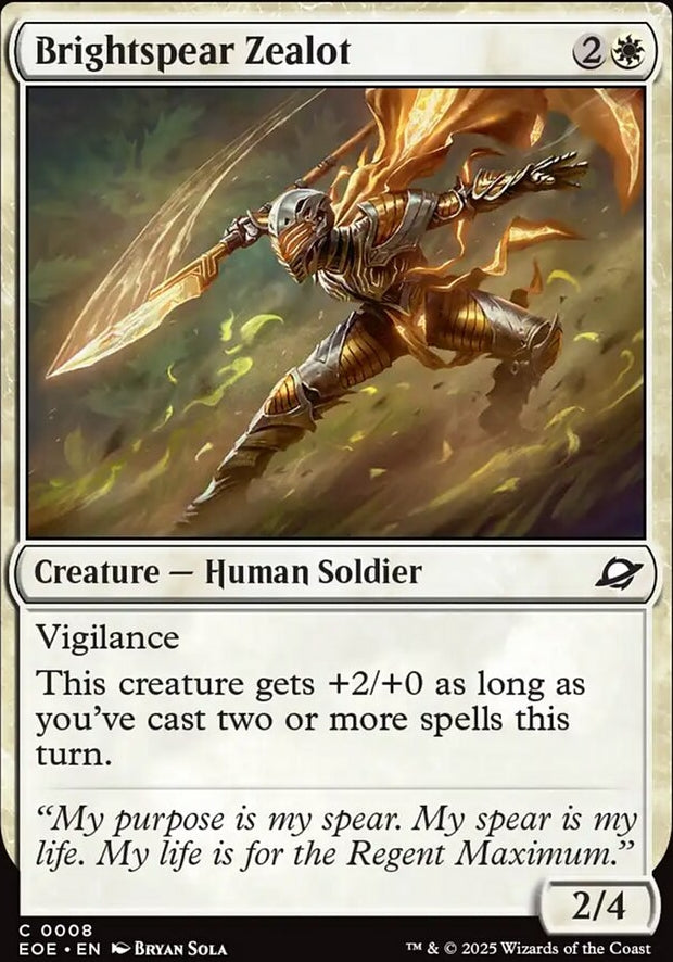 Brightspear Zealot [ #0008 ] (EOE-C)