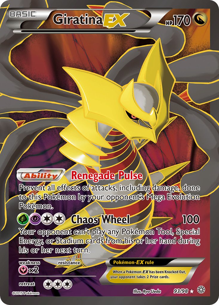 Giratina EX (Full Art) - 093/098 (AOR) Ultra Rare - Near Mint Holofoil