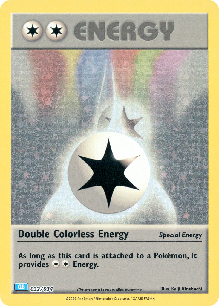 Double Colorless Energy - 032/034 (TCG:CLB) Classic Collection - Near Mint Holofoil