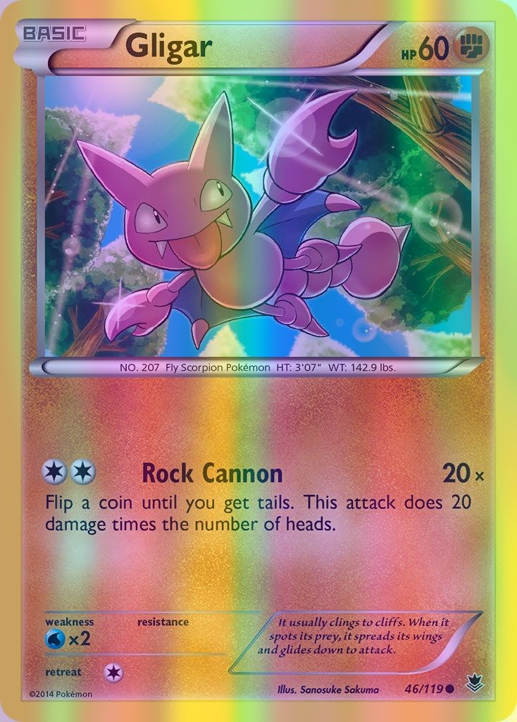 Gligar - 046/119 (PHF) Common - Near Mint Reverse Holofoil