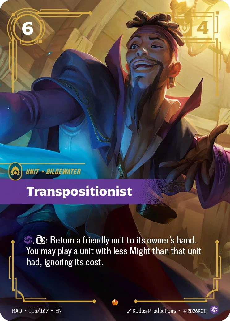 Transpositionist - 115/167 (RAD) Epic