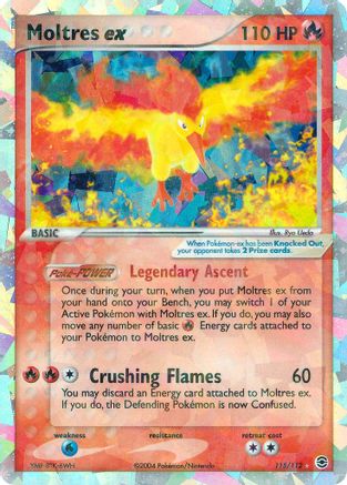 Moltres ex - 115/112 (RG) Secret Rare - Damaged