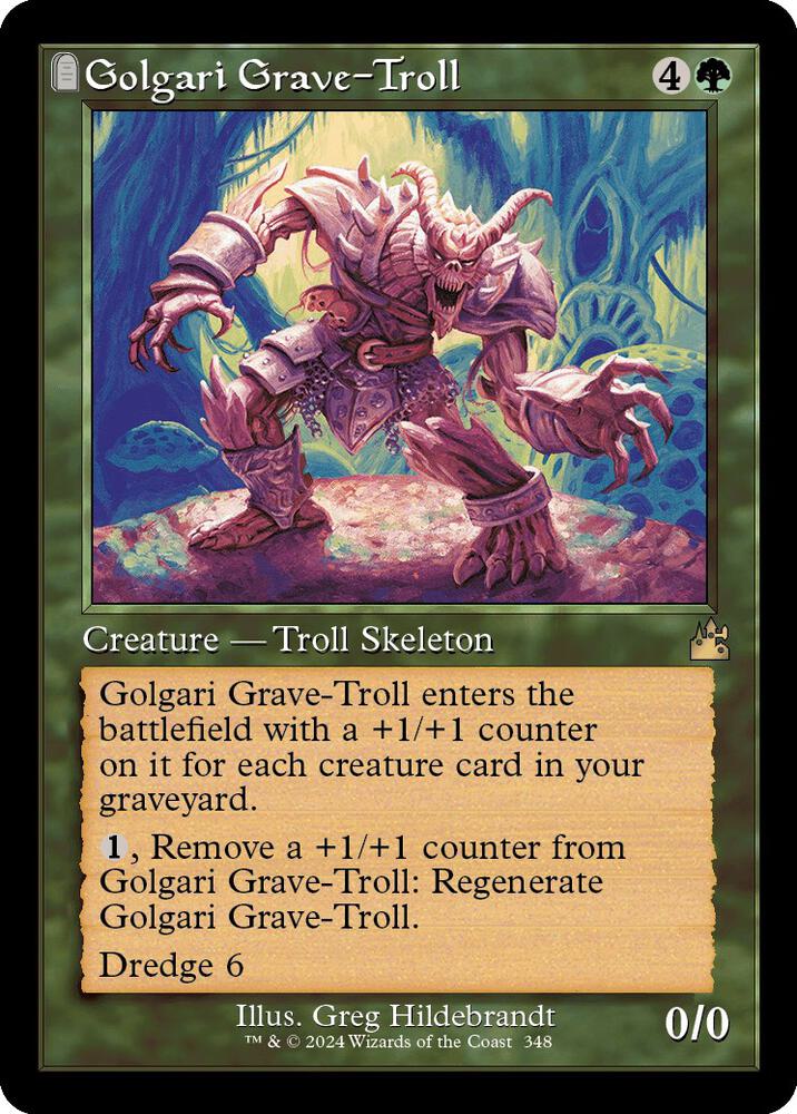 Golgari Grave-Troll [#0348 Retro Frame] (RVR-R-FOIL)