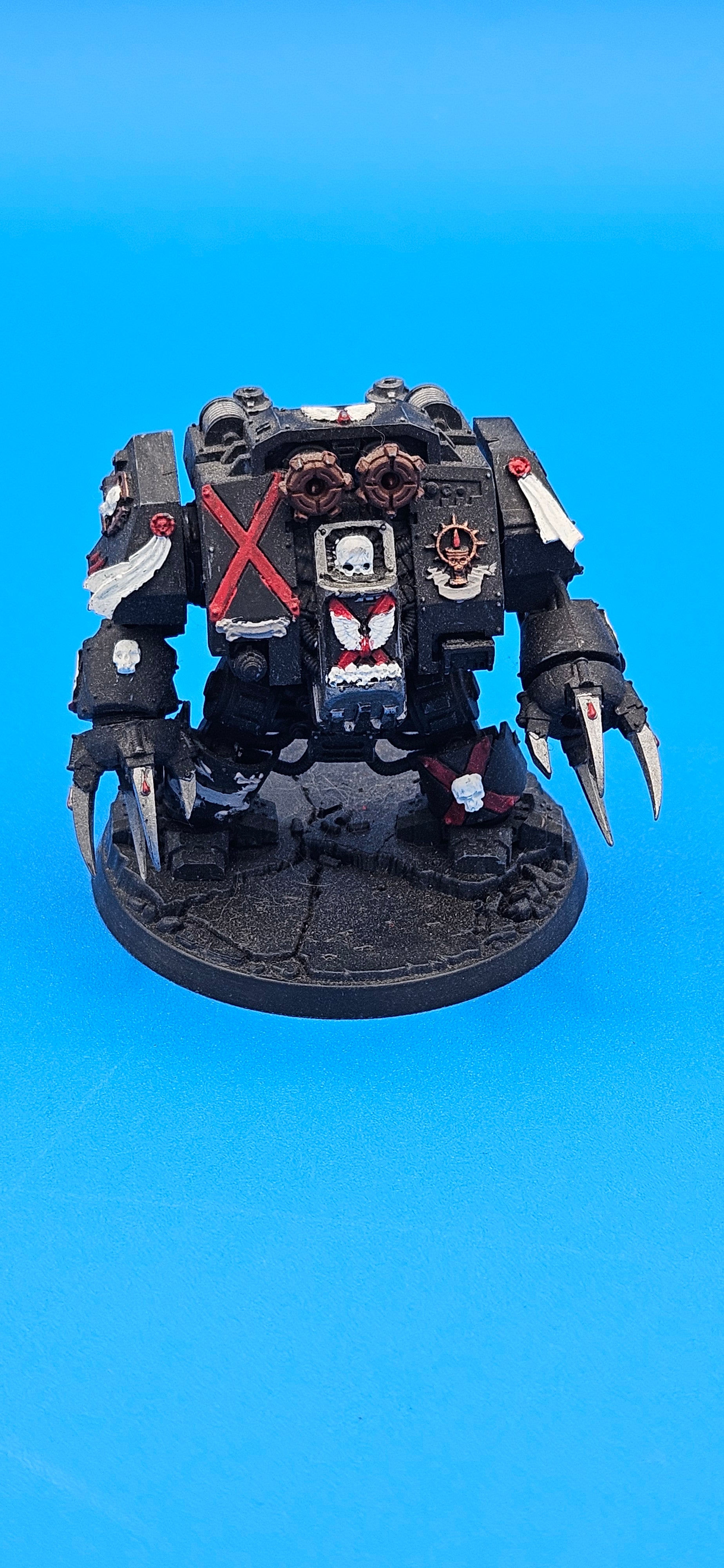 40K: Adeptus Astartes: Blood Angels - Death Company Dreadnought (OOP) (USED) [LOT #1]