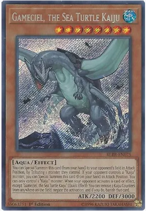 Gameciel, The Sea Turtle Kaiju (BLRR-EN075) 1st Edition - Moderate Play