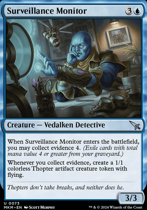 Surveillance Monitor [#0073-White] (MKM-U-FOIL)