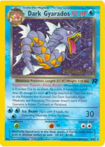 Dark Gyarados (8/82) Pre-release Moderate Play Holofoil