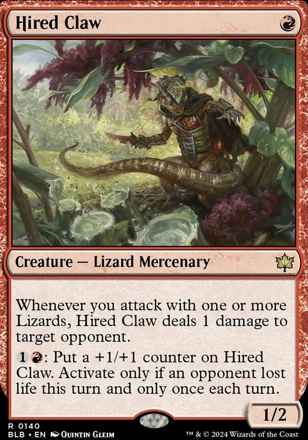 Hired Claw [#0140] (BLB-R-FOIL)