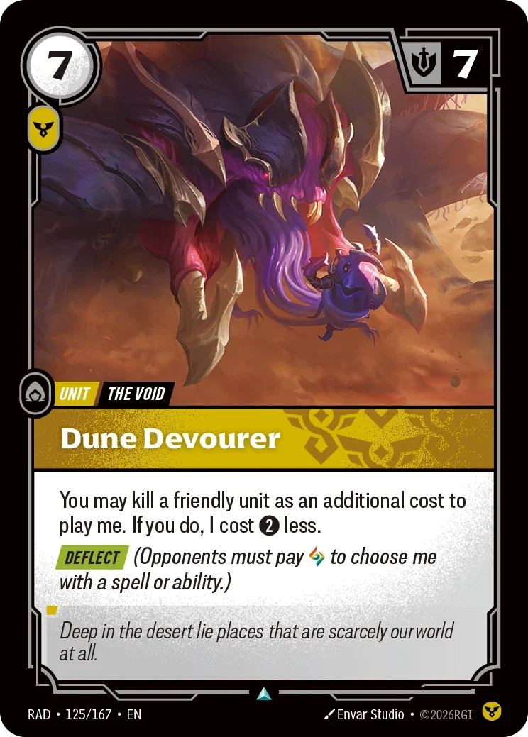 Dune Devourer - 125/167 (RAD) Uncommon