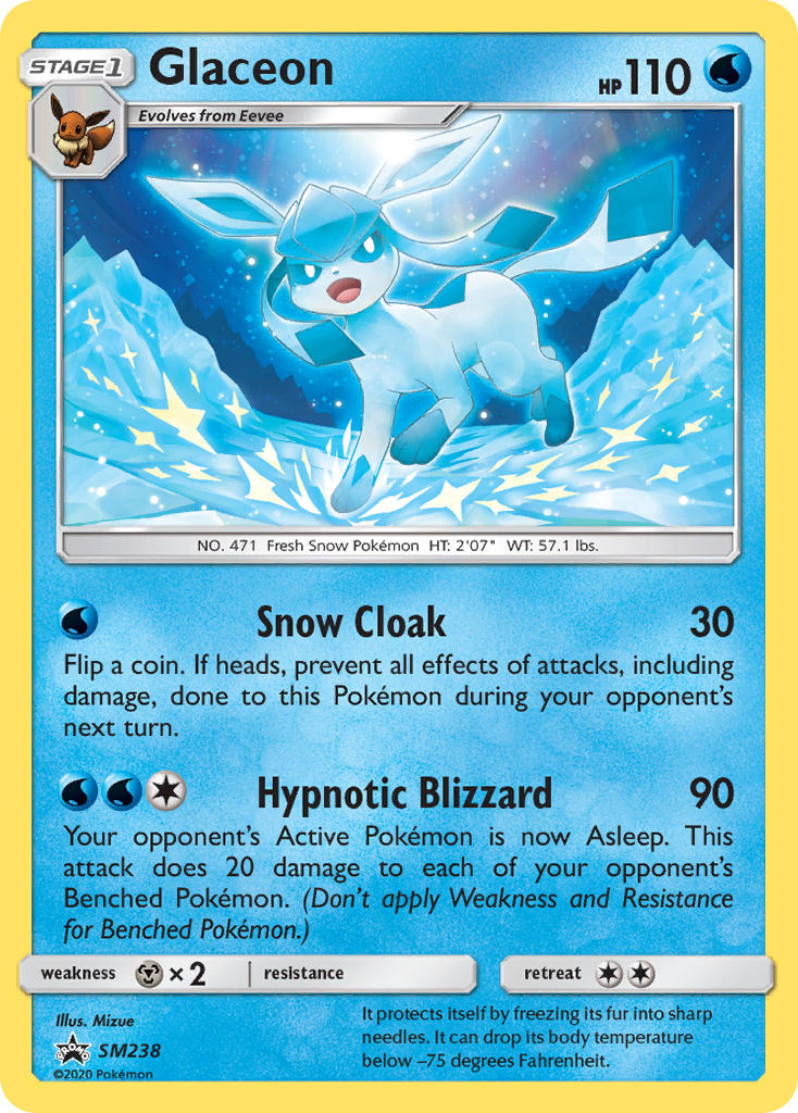 Glaceon - SM238 (SM:PR) Promo - Near Mint