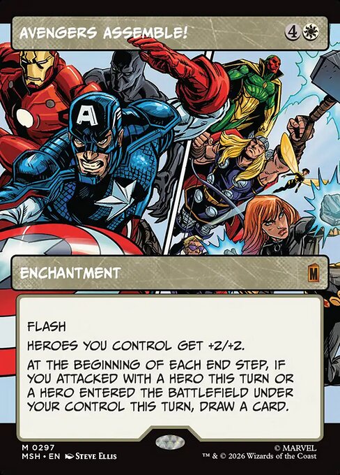 Avengers Assemble! [ #0297 Showcase Panel ] (MSH-M)