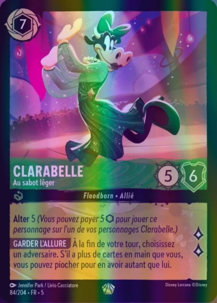 Clarabelle - Light on Her Hooves (Shimmering Skies 084/204) Legendary - Near Mint Cold Foil