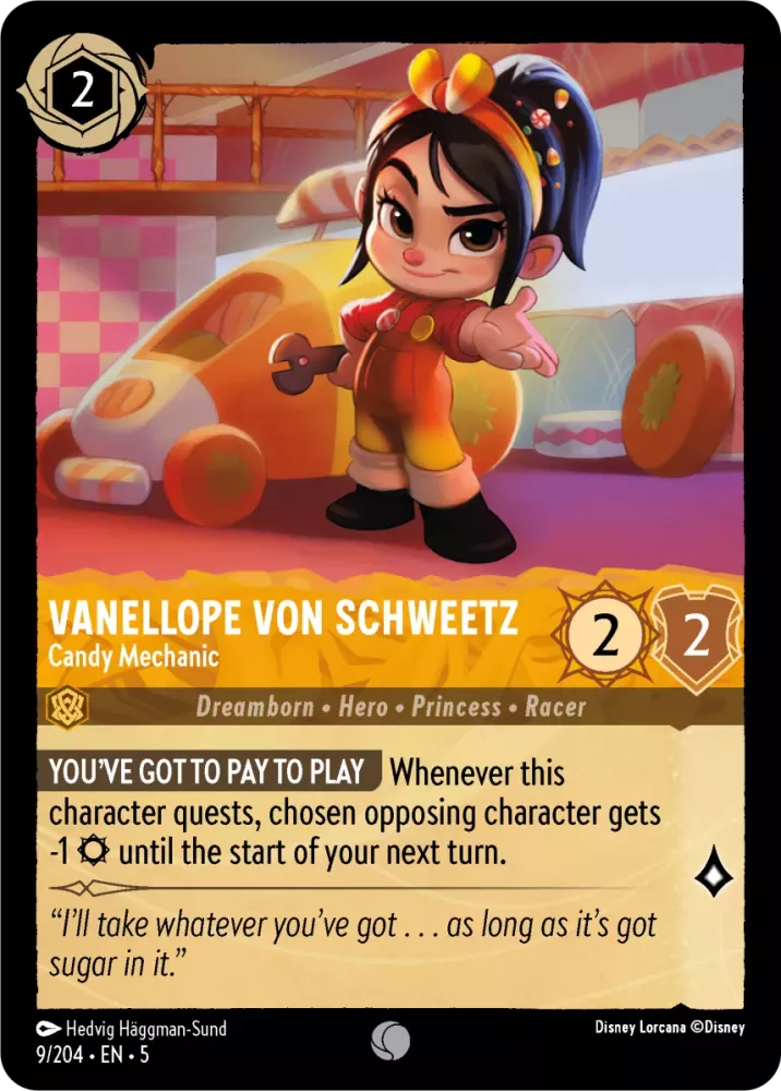 Vanellope von Schweetz - Candy Mechanic (Shimmering Skies 009/204) Common - Near Mint