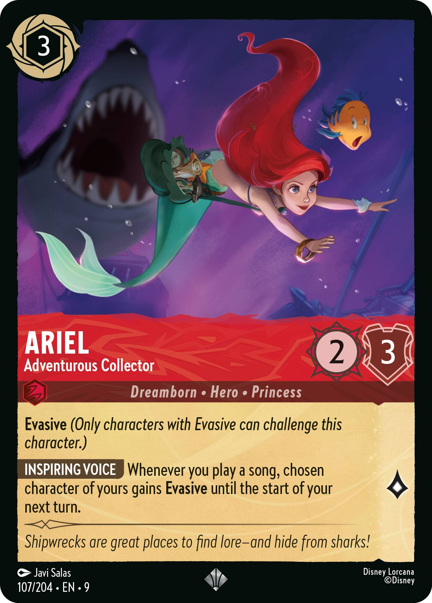 Ariel - Adventurous Collector (Fabled - 107/204)  Super Rare