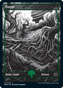 Forest [#277 Full Art B&W] (VOW-C)