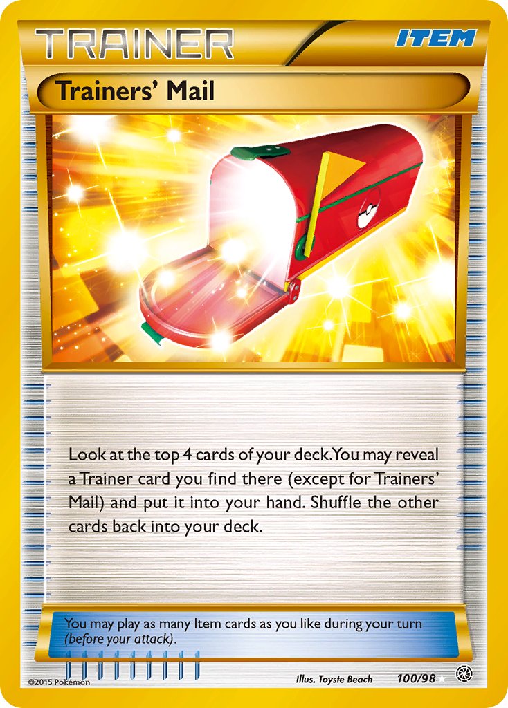 Trainers' Mail (Secret) - 100/098 (AOR) Secret Rare - Near Mint Holofoil