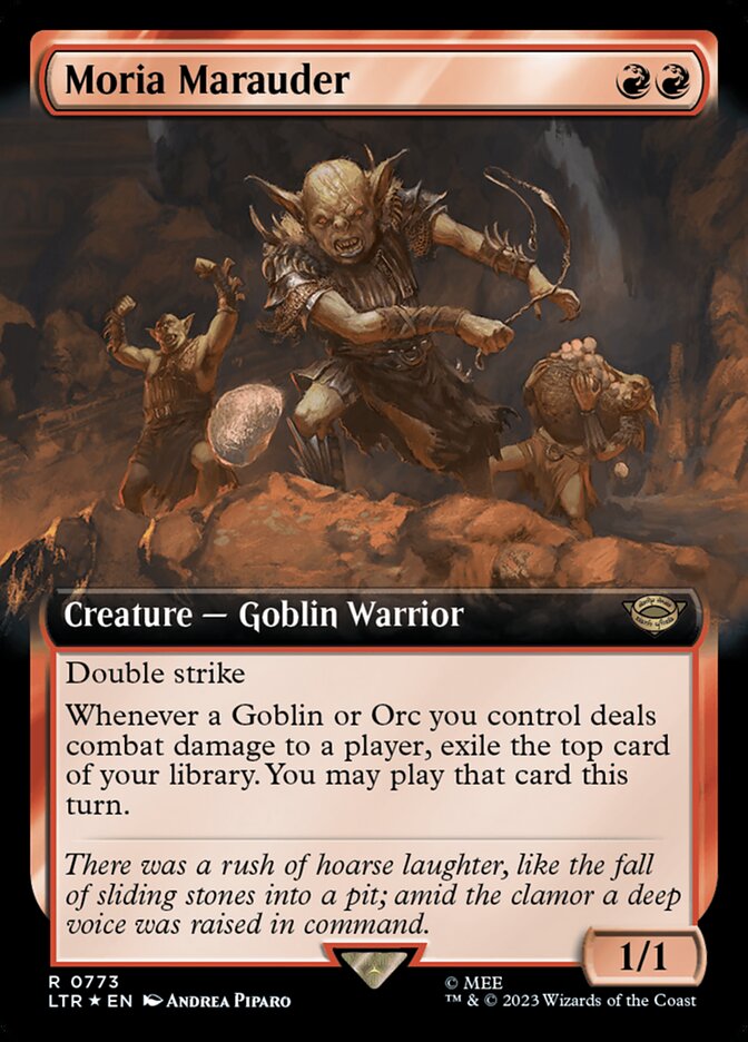 Moria Marauder [#0773 Extended Art Surge Foil] (LTR-R-FOIL)