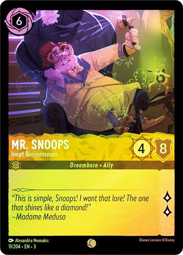 Mr. Snoops - Inept Businessman (Into the Inklands 011/205) Common - Near Mint Cold Foil