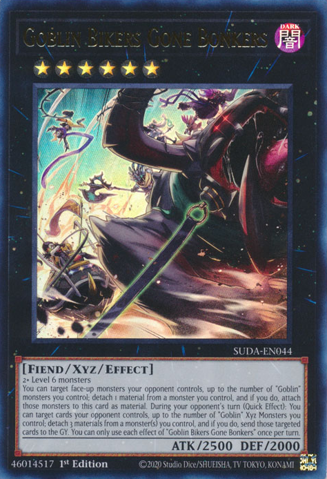 Goblin Bikers Gone Bonkers (SUDA-EN044) Ultra Rare - Near Mint 1st Edition