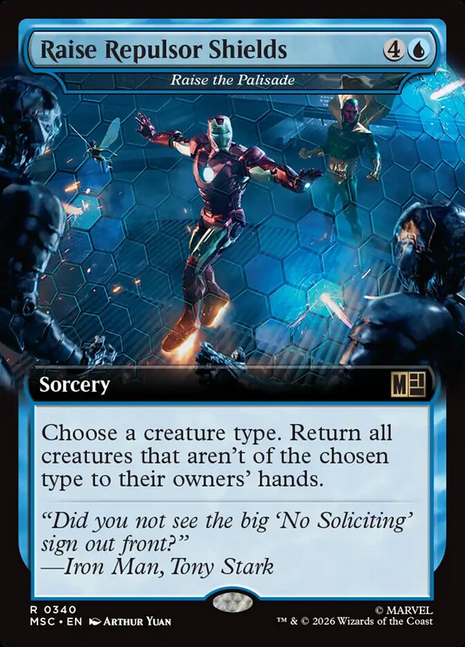 Raise Repulsor Shields - Raise the Palisade [ #0340 Extended Art ] (MSC-R)