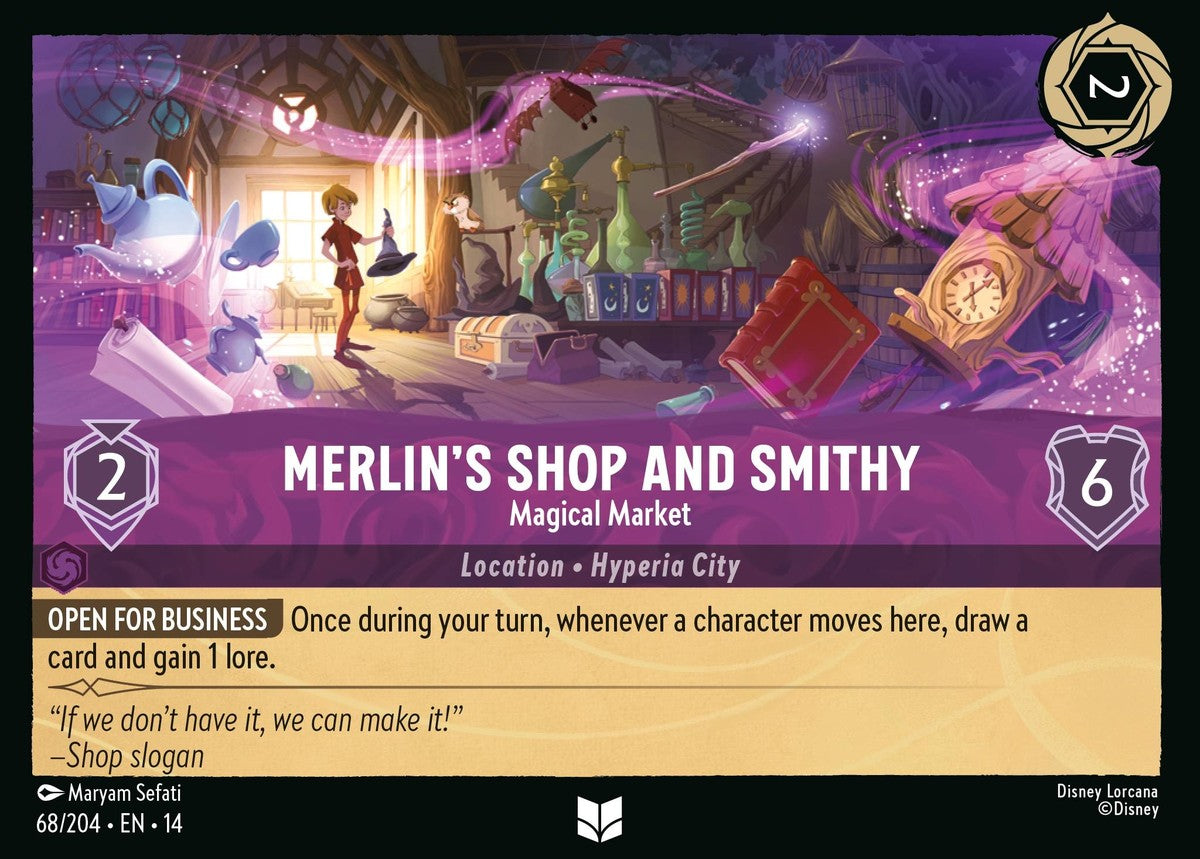 Merlin's Shop and Smithy - Magical Market (068/204 - Hyperia City) Uncommon