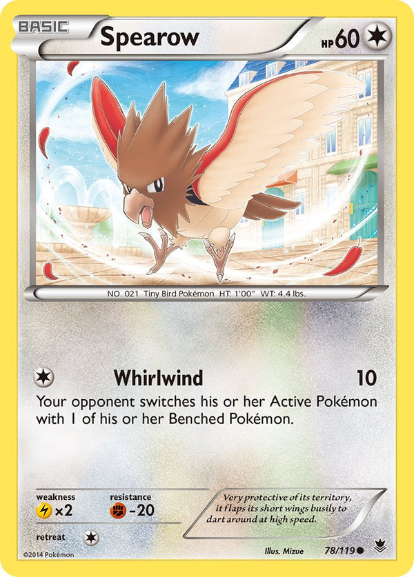 Spearow - 078/119 (PHF) Common - Near Mint