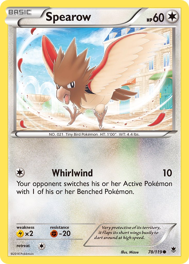 Spearow - 078/119 (PHF) Common - Near Mint