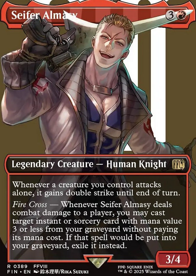Seifer Almasy [ #0389 Borderless Alternate Art ] (FIN-R)