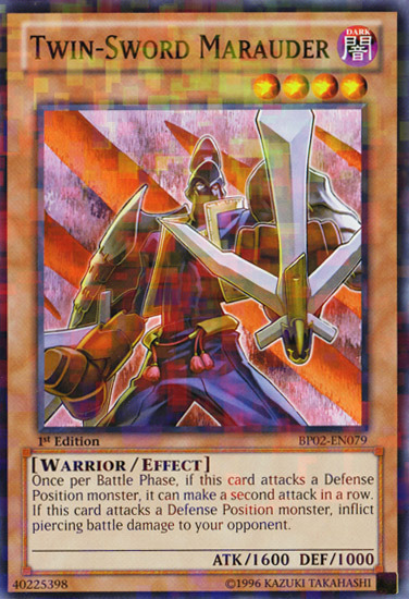 Twin-Sword Marauder (Mosaic Rare) (BP02-EN079) Mosaic Rare - Near Mint 1st Edition