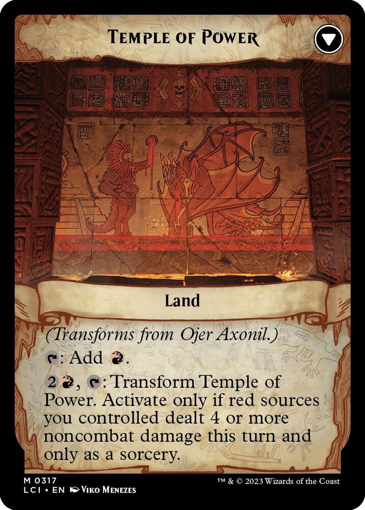 Ojer Axonil, Deepest Might // Temple of Power [#0317 Showcase] (LCI-M) Light Play