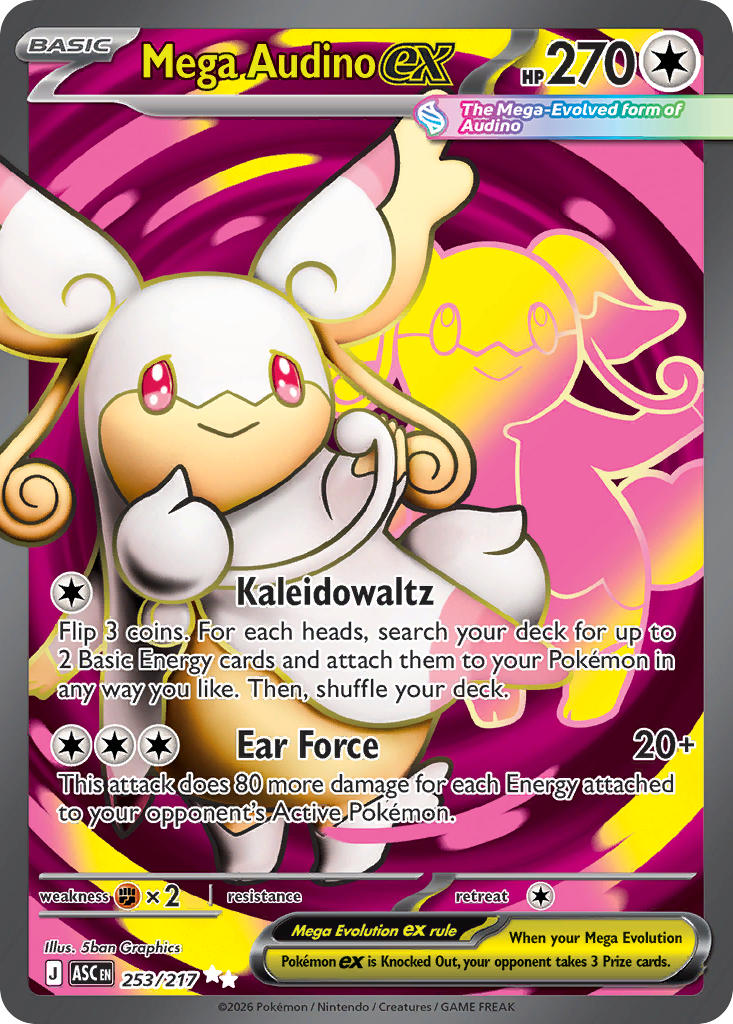 Mega Audino ex - 253/217 (ASC) Ultra Rare